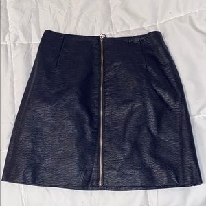 H and M NEVER WORN LEATHER SKIRT